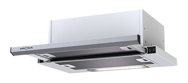 KAMILLA slim 600 INOX ( 2 мотора) вытяжка кухонная KRONA
