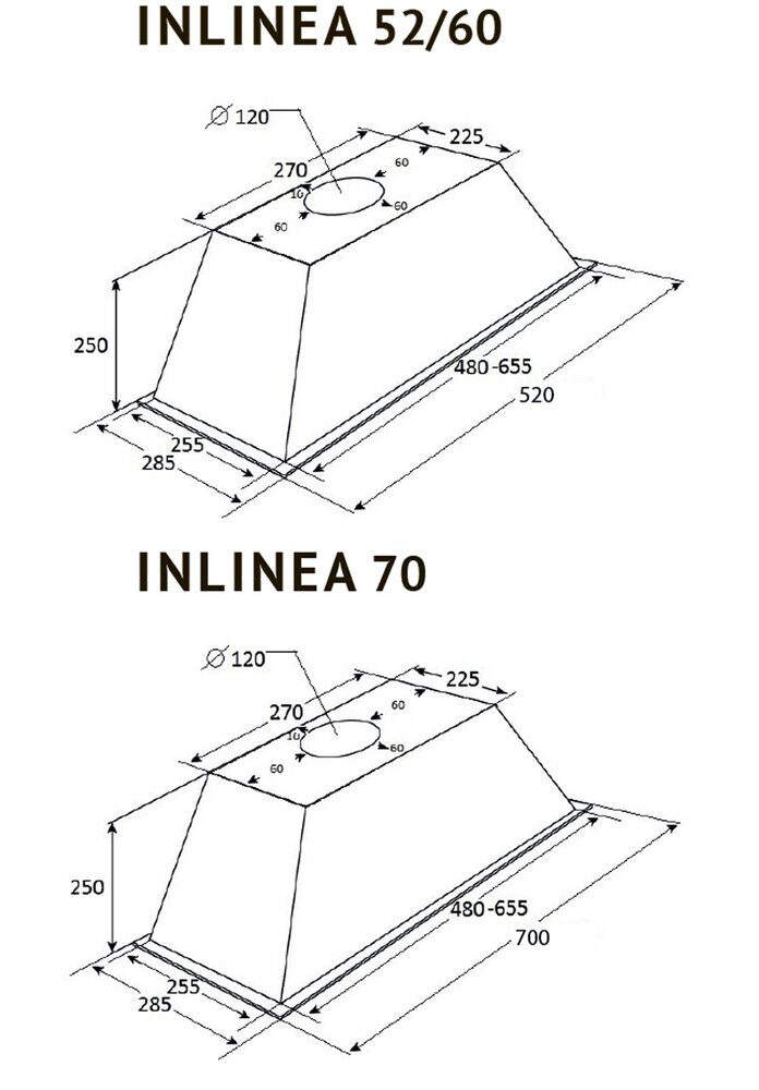 Вытяжка Kuppersberg INLINEA 60 X