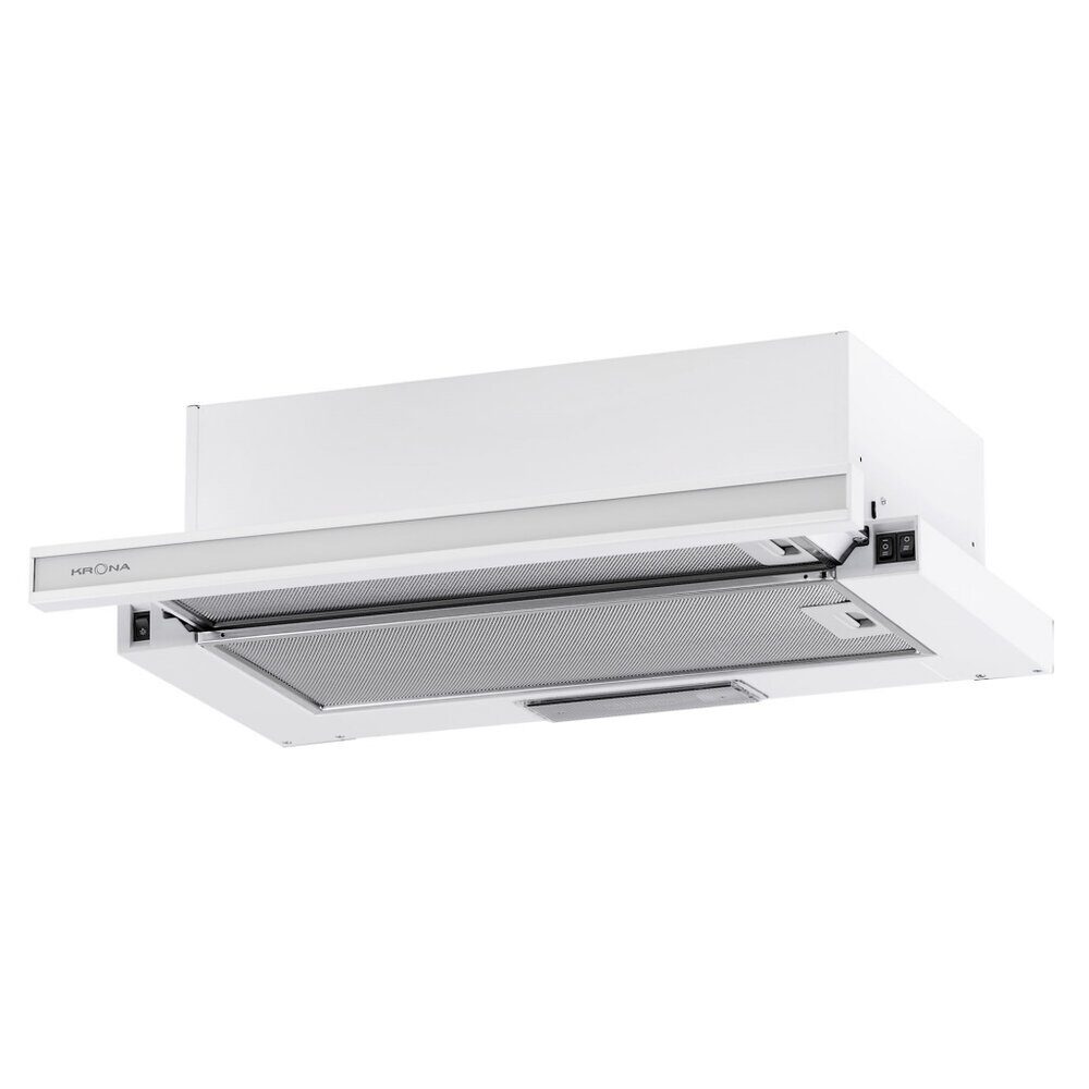 KAMILLA 600 GLASS WHITE вытяжка кухонная KRONA