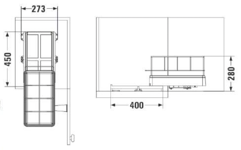 Система сортировки мусора Navako Epsilon 400/16 Light Grey